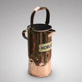A Rare Copper Horlicks Advertising Jug - Front and Side View- 1