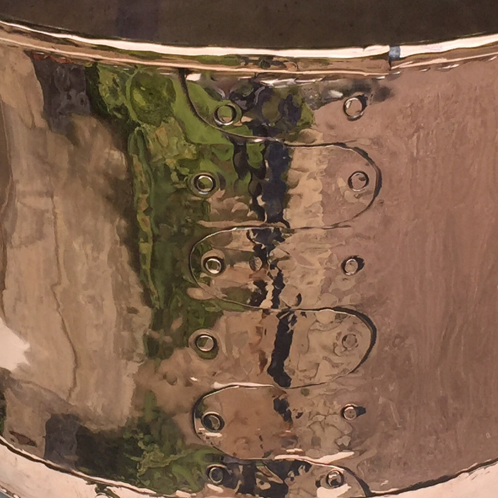 19th Century Copper Planter/Log Bin - Side Detail View - 4