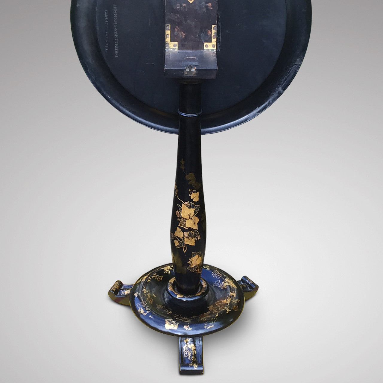 Jennens Collection Jennens & Bettridge Papier Mache Pedestal Table – Hobson May Collection