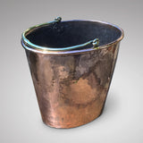 Georgian Oval Copper Peat Bucket - Front View - 3