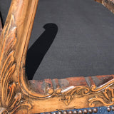 Carved Walnut Stool with Original Needlework Upholstery - Detail View - 6