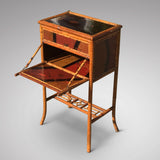 Victorian Lacquered Bamboo Sewing Table - Hobson May Collection - 1