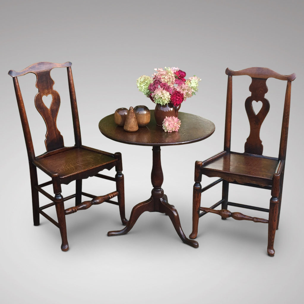 A Matched Pair of Welsh Oak Side Chairs - Hobson May Collection - 1