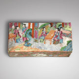 19th Century Chinese Famille Rose Pen Box & Cover - Top View - 2