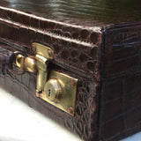 Edwardian Crocodile Leather Dressing Case - Hobson May Collection - 10