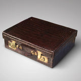 Edwardian Crocodile Leather Dressing Case - Hobson May Collection - 4