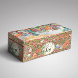 19th Century Chinese Famille Rose Pen Box & Cover - Main View - 1