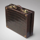 Edwardian Crocodile Leather Dressing Case - Hobson May Collection - 6