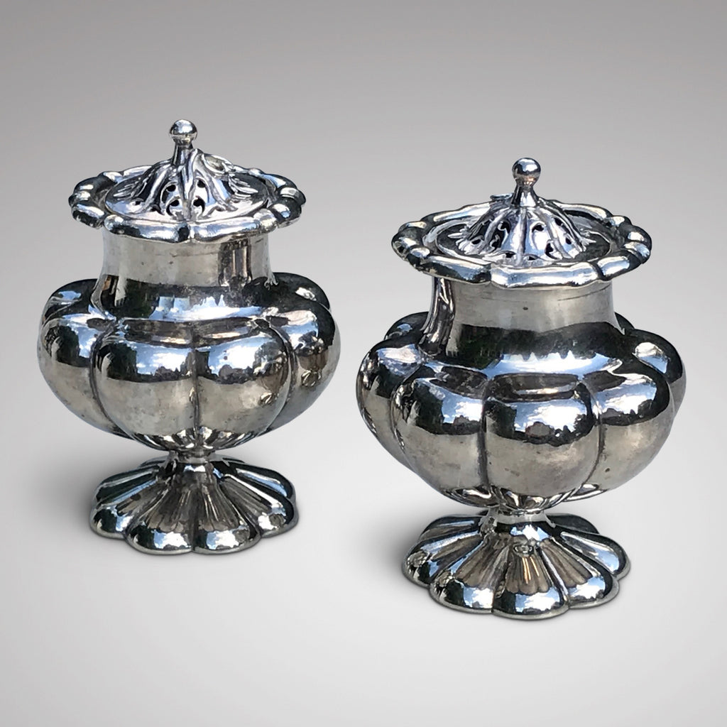 Pair of Victorian Silver Pepperettes - Main View - 2