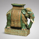 Early 20th Century Oriental Elephant Garden Seat - Side View - 1
