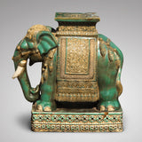 Early 20th Century Oriental Elephant Garden Seat - Side View - 2