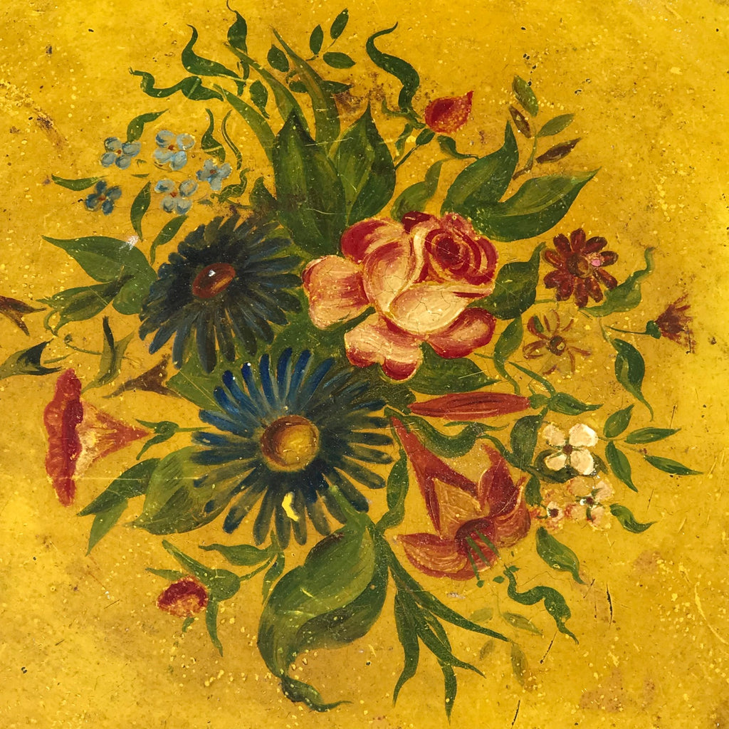 19th Century Painted Toleware Tray - Detail View - 2