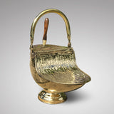 19th Century Brass Coal Scuttle - Front View - 3