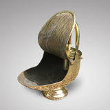19th Century Brass Coal Scuttle - Open View - 4