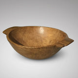 19th Century Sycamore Dairy Bowl - Side View - 2