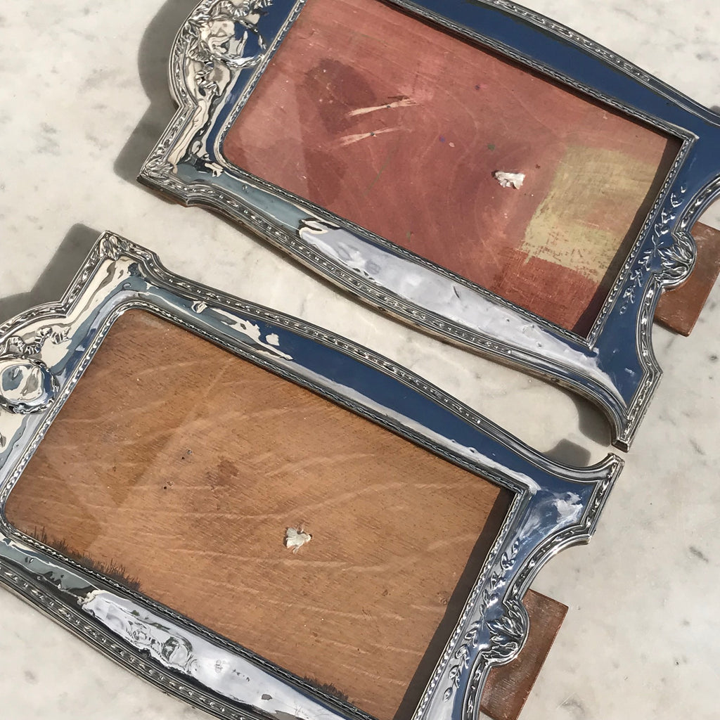 Large Pair of George V Silver Photograph Frames - View of Front  - 11