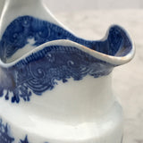 Small 19th Century Blue & White Chinoiserie Pattern Jug - Detail of Spout - 3