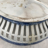 Georgian Blue & White Chestnut Basket-Underside View-10
