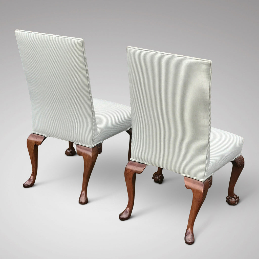 Pair of George II Style Side Chairs - Back View of Chairs-8
