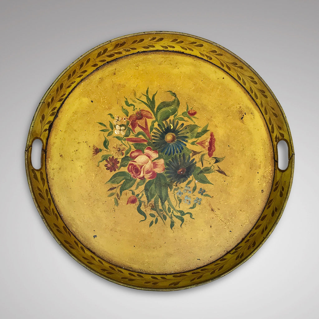 19th Century Painted Toleware Tray - Main View - 1