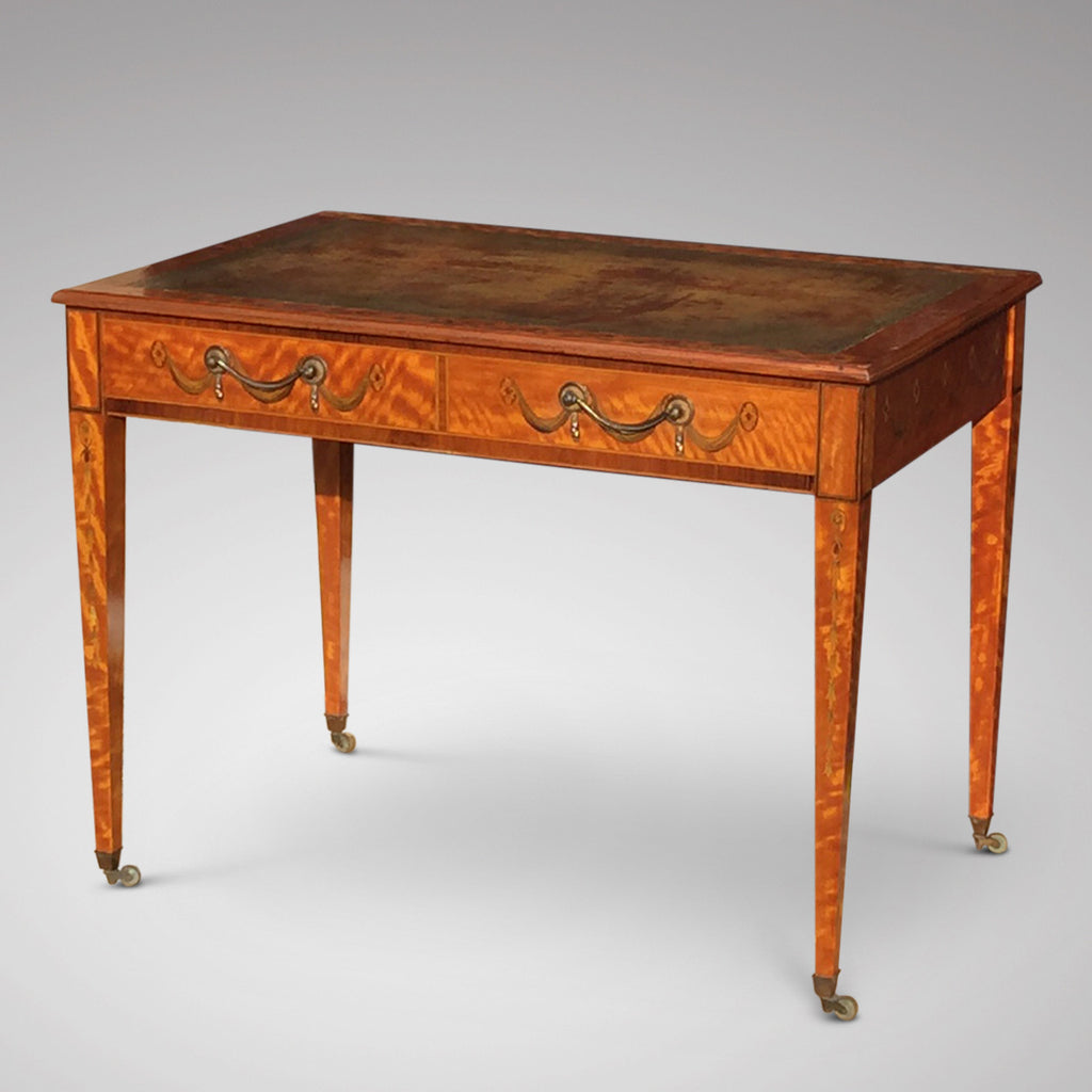 George III Satinwood Library Table - Hobson May Collection - 15