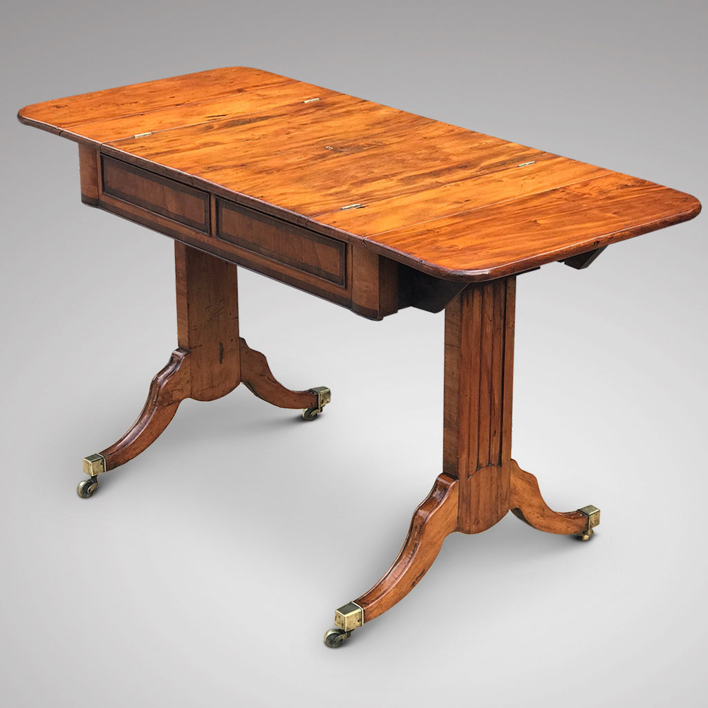Regency Yew Wood Sofa Table