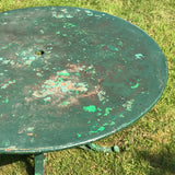 Antique Painted Wrought Iron Table - Top View - 5
