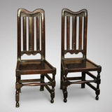 Pair of William & Mary Oak Side Chairs - Front View - 1