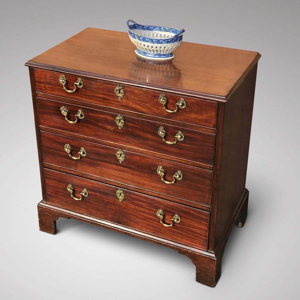 George III Mahogany Chest of Drawers - Front Top and Side View - 2
