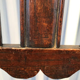 Pair of William & Mary Oak Side Chairs - Back splat detail - 6