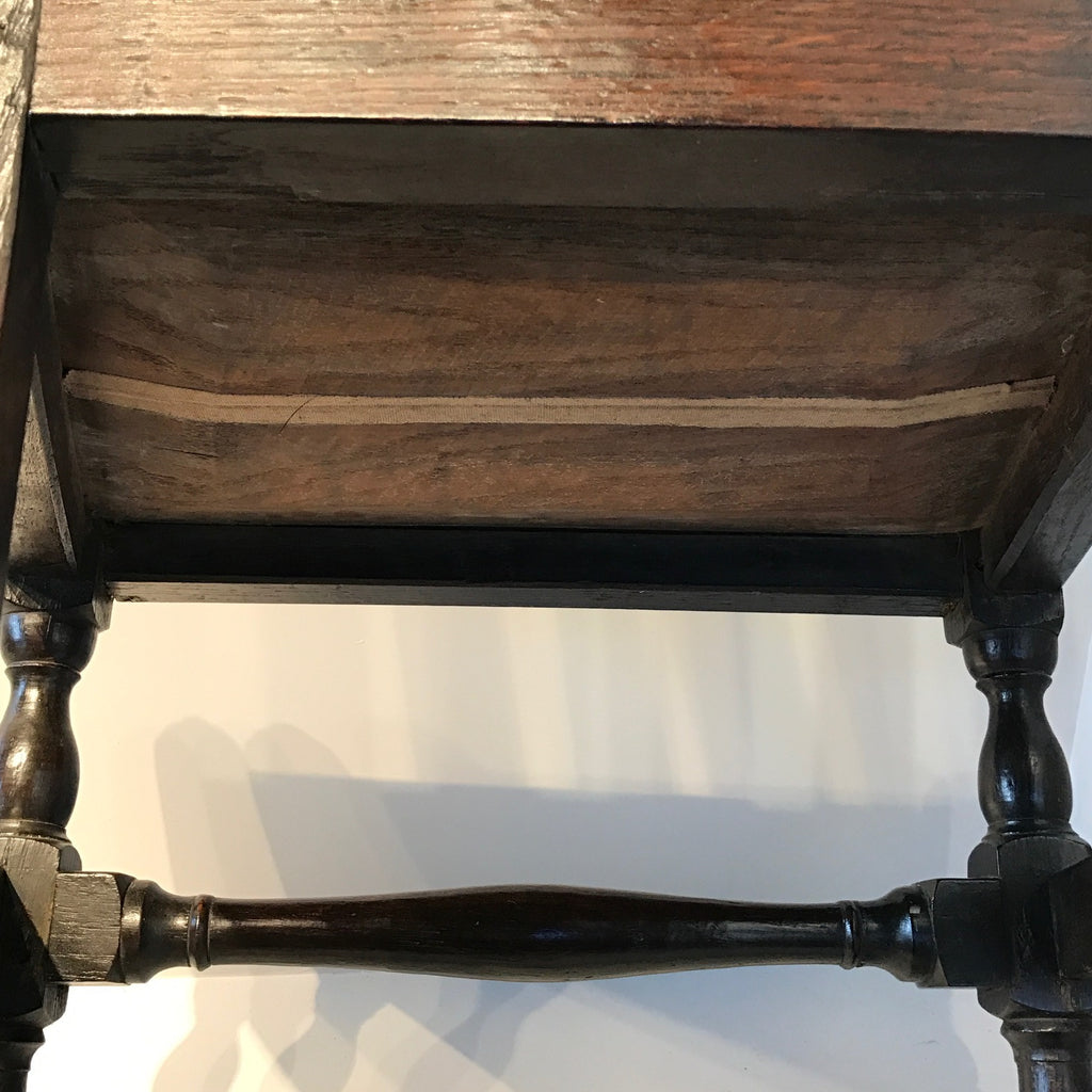 Pair of William & Mary Oak Side Chairs - Underside of Seat- 4