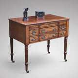 Regency Mahogany Dressing Chest - Side & Front View - 2