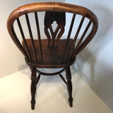 Pair of 19th Century Elm & Ash Windsor Chairs - Back View -8