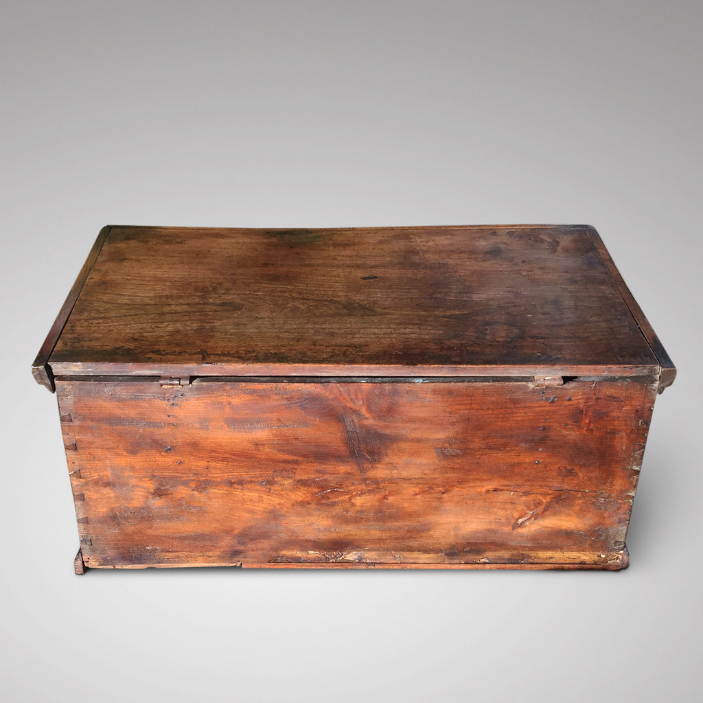 19th Century Elm Trunk/Coffee Table - Back View - 3