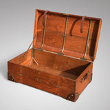 19th Century Teak Cabin Trunk/Coffee Table- Inside View-2