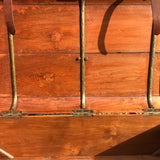 19th Century Teak Cabin Trunk/Coffee Table- Inside Detail View-7