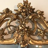 18th Century Carved Giltwood Mirror - Pediment Detail View-4
