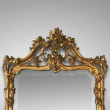 18th Century Carved Giltwood Mirror - Top Detail View -2