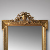 19th Century French Mirror - Detail of Top of Mirror & Pediment - 2