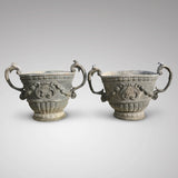 A Fabulous Pair of 18th Century Lead Garden Urns - Main View -2