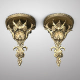 Pair of 19th Century Giltwood & Gesso Wall Brackets