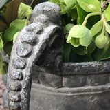 A Fabulous Pair of 18th Century Lead Garden Urns - Handle Detail -5