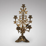 Pair of 19th Century Gilt Candelabra - Front View - 3