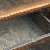 18th Century Welsh Oak Serving Table - Drawer Detail View - 9