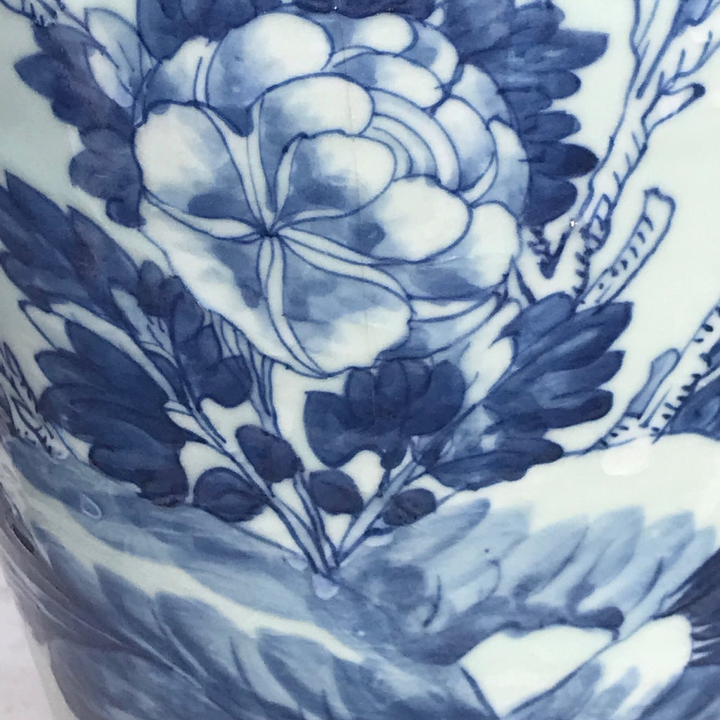 Enormous 19th Century Chinese Porcelain Blue & White Vase - Detail View - 3