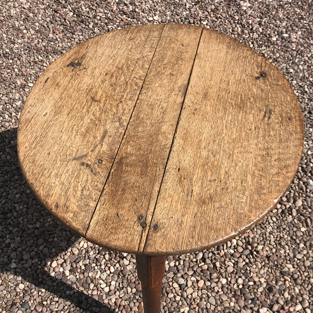 19th Century Oak Cricket Table - Top View - 3