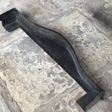 Victorian Serpentine Polished Steel Fender - Back View -4