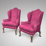 Pair of Early 20th Century Winged Armchairs - Main View - 1