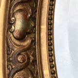 19th Century French Oval Giltwood Mirror - Detail View - 4