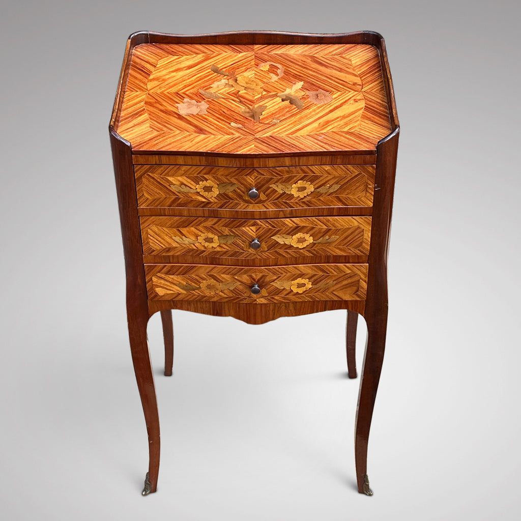 Pair of Louis V Style Kingwood Bedside Tables - Main View - 4